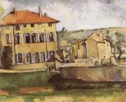 Paul Cezanne House and Farm at jas de Bouffan painting
